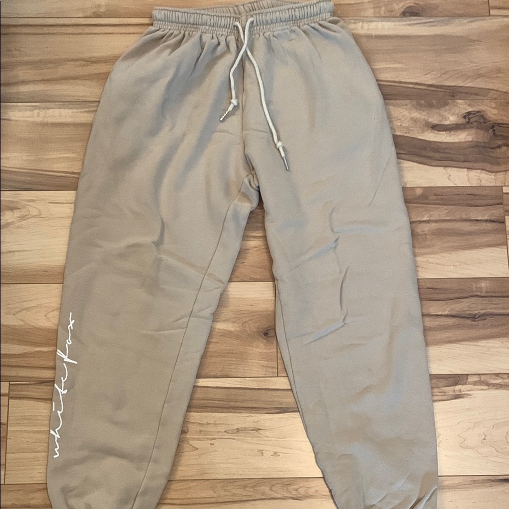 White Fox Boutique Tan Joggers